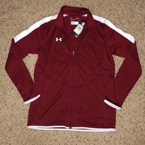 Under Armor Zip Up Maroon Medium NWT